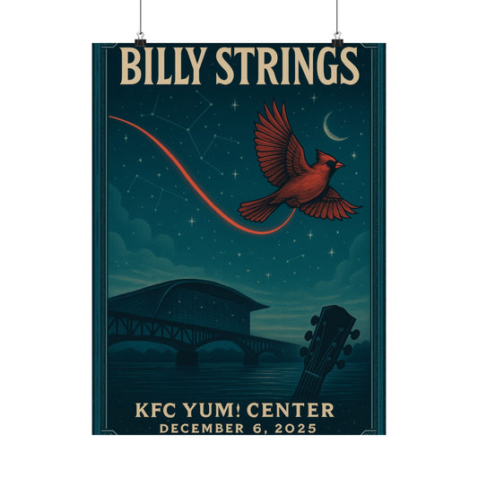 Billy Strings Louisville KY | Dec 6, 2025 | KFC Yum! | Concert Poster | Night 3