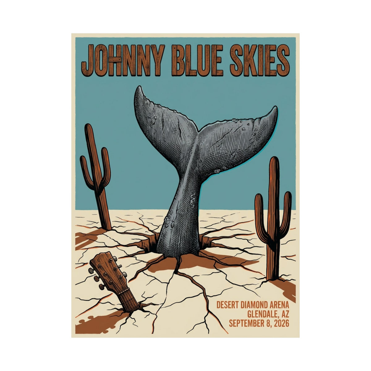 Johnny Blue Skies | September 8, 2026 | Glendale, AZ | Concert Poster