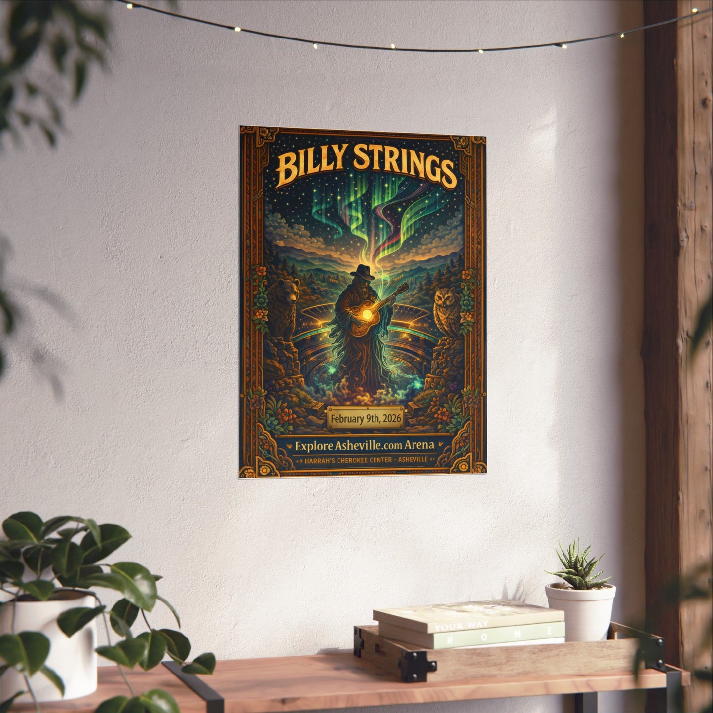 Billy Strings | 02/09/2026 | Asheville, NC | Concert Poster | N1