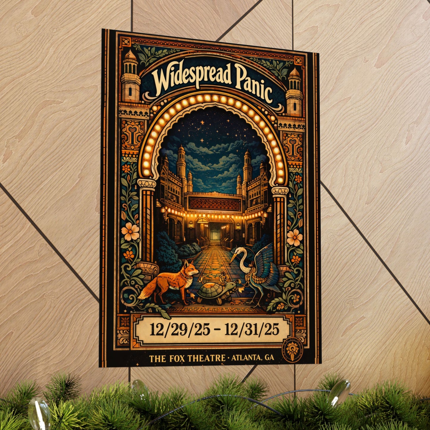 Widespread Panic | 12/29/25-12/31/25 | Atlanta, GA | Concert Poster  | V1