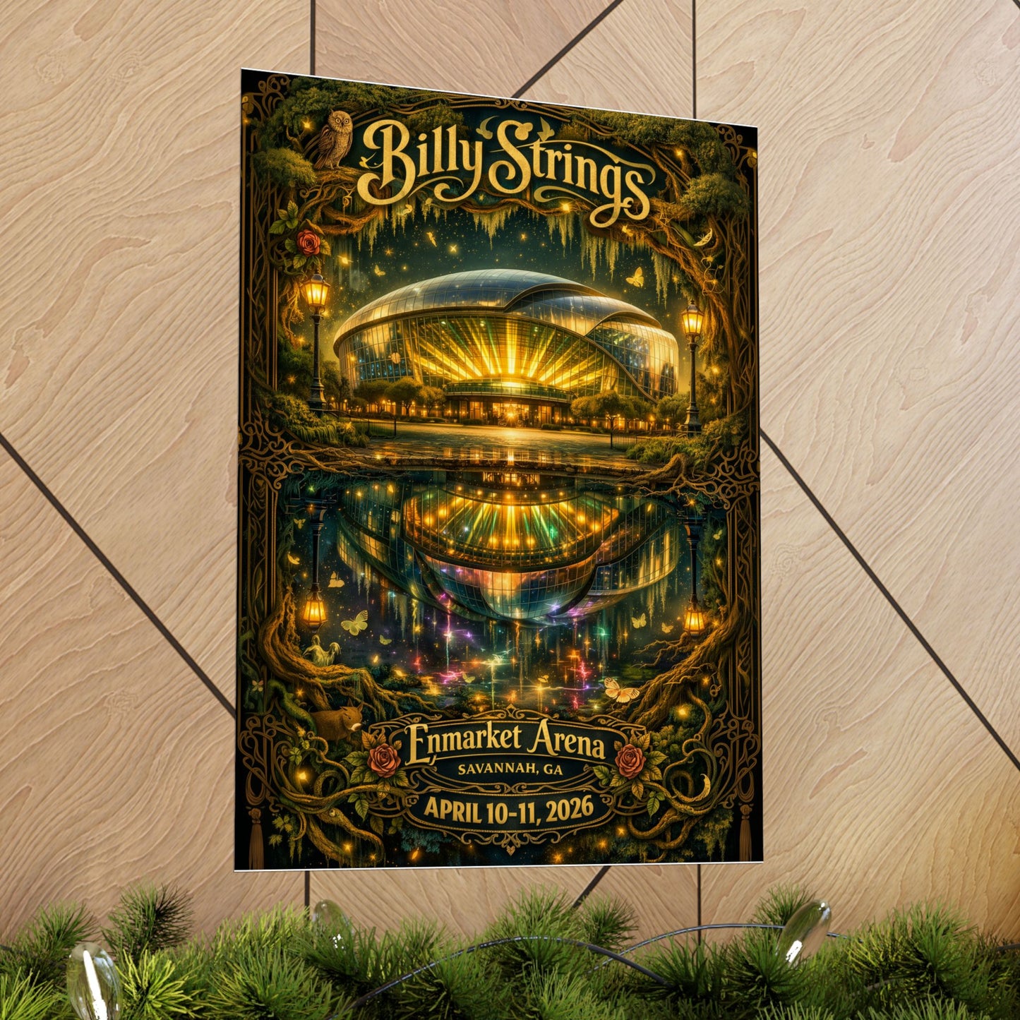 Billy Strings | 4/10/26 - 4/11/26 | Savannah, GA | Concert Poster  | V2