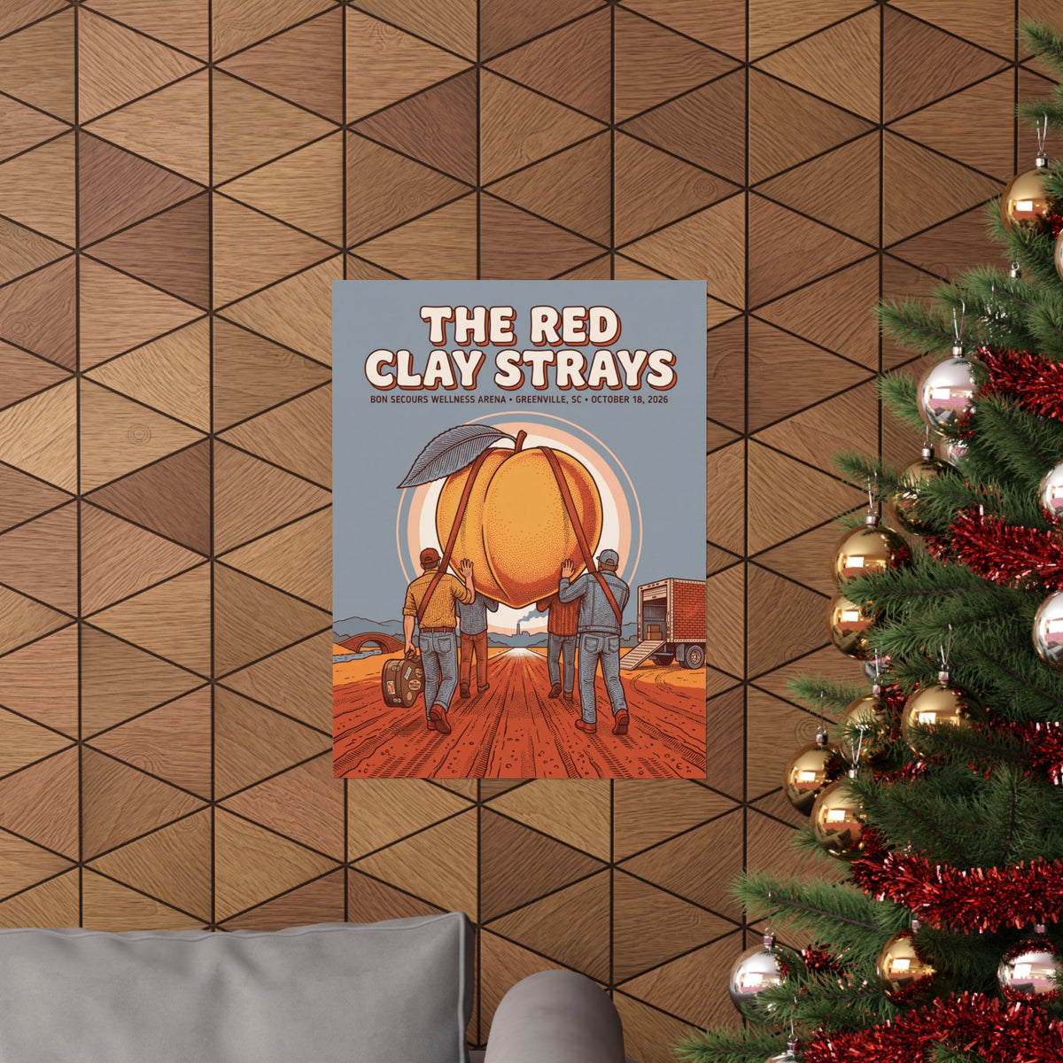 The Red Clay Strays | October 18, 2026 | Greenville, SC | Concert Poster