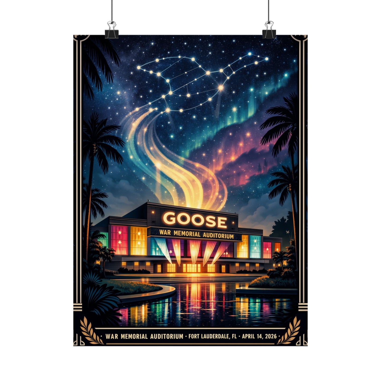 Goose  | 4/14/26 | Fort Lauderdale, FL | Concert Poster  | N1