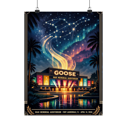 Goose  | 4/14/26 | Fort Lauderdale, FL | Concert Poster  | N1