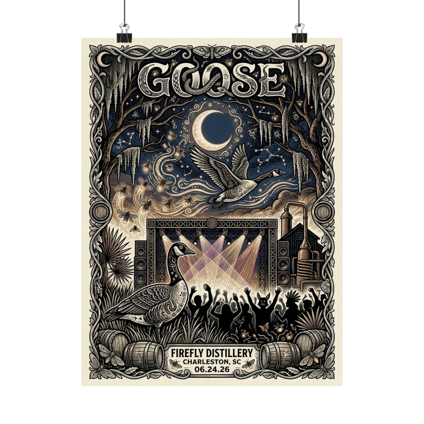 Goose  | 06/24/26 | Charleston, SC | Concert Poster  | N2