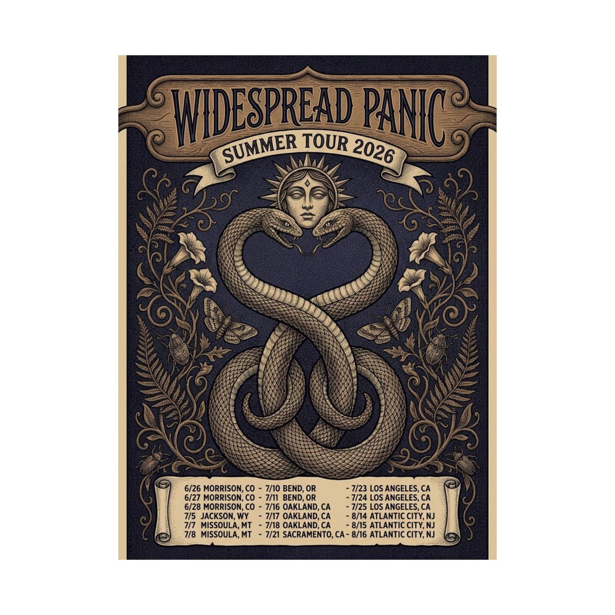 Widespread Panic | Summer Tour 2026 | Tour Poster