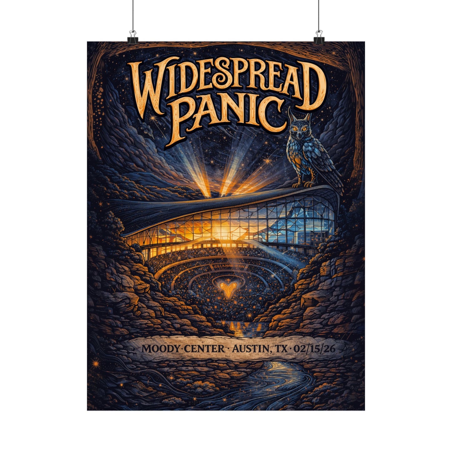 WidespreadPanic | 02/15/26 | Austin, TX | Concert Poster  | N2