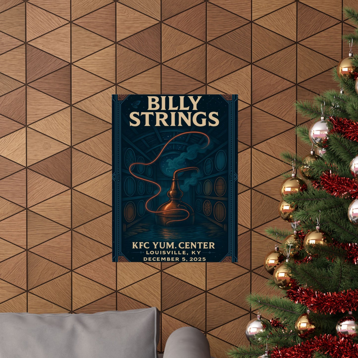 Billy Strings Louisville KY | Dec 5, 2025 | KFC Yum! | Concert Poster | Night 2