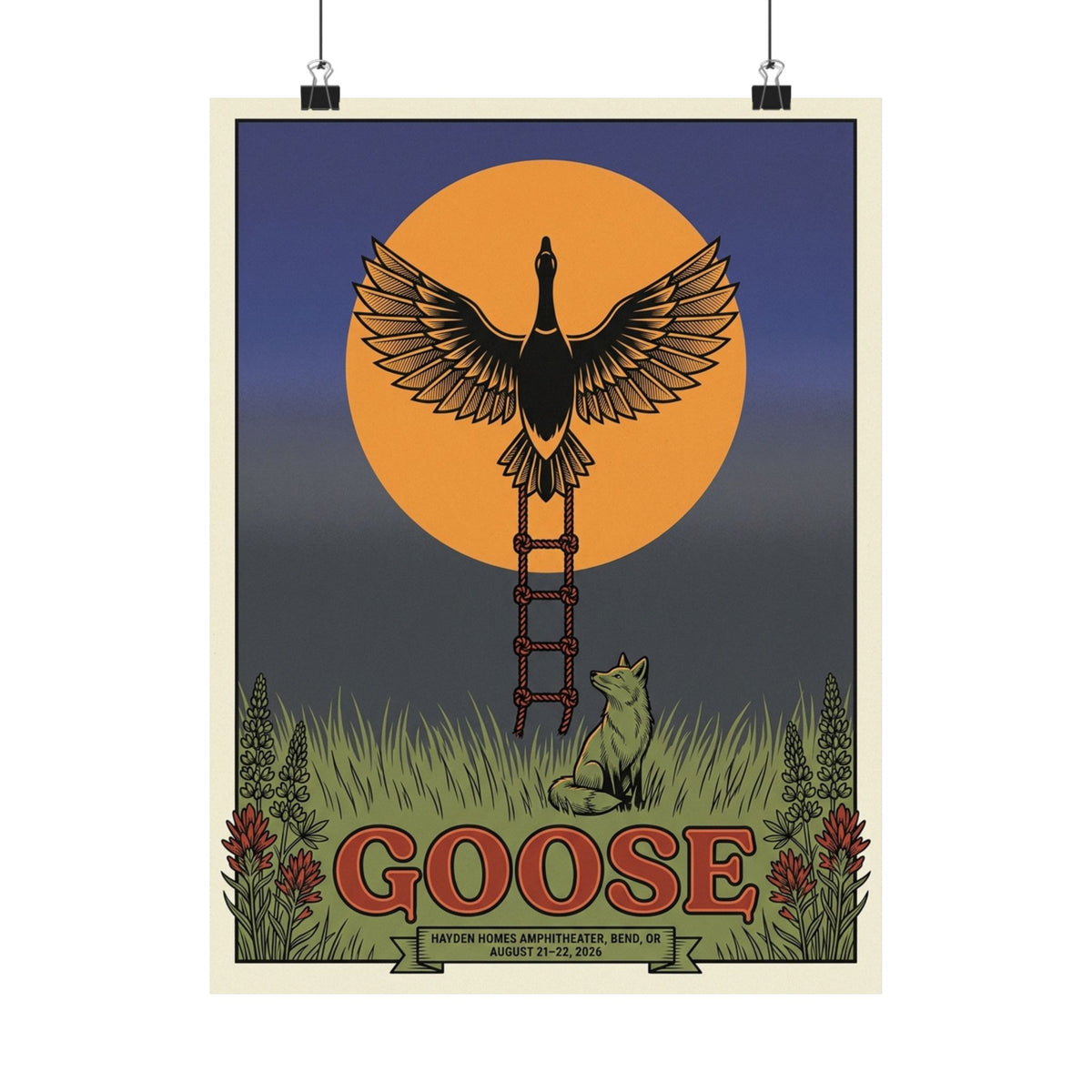 Goose | August 21–22, 2026 | Bend, OR | Concert Poster V2