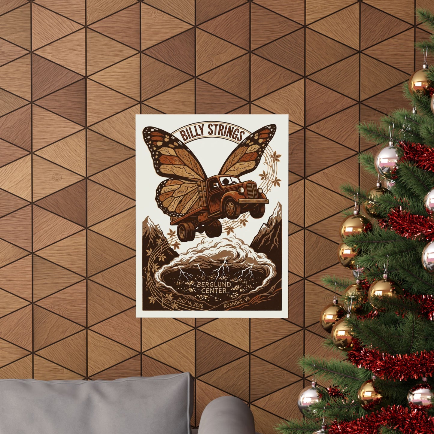 Billy Strings | 07/14/26 | Roanoke, VA | Concert Poster  | V2