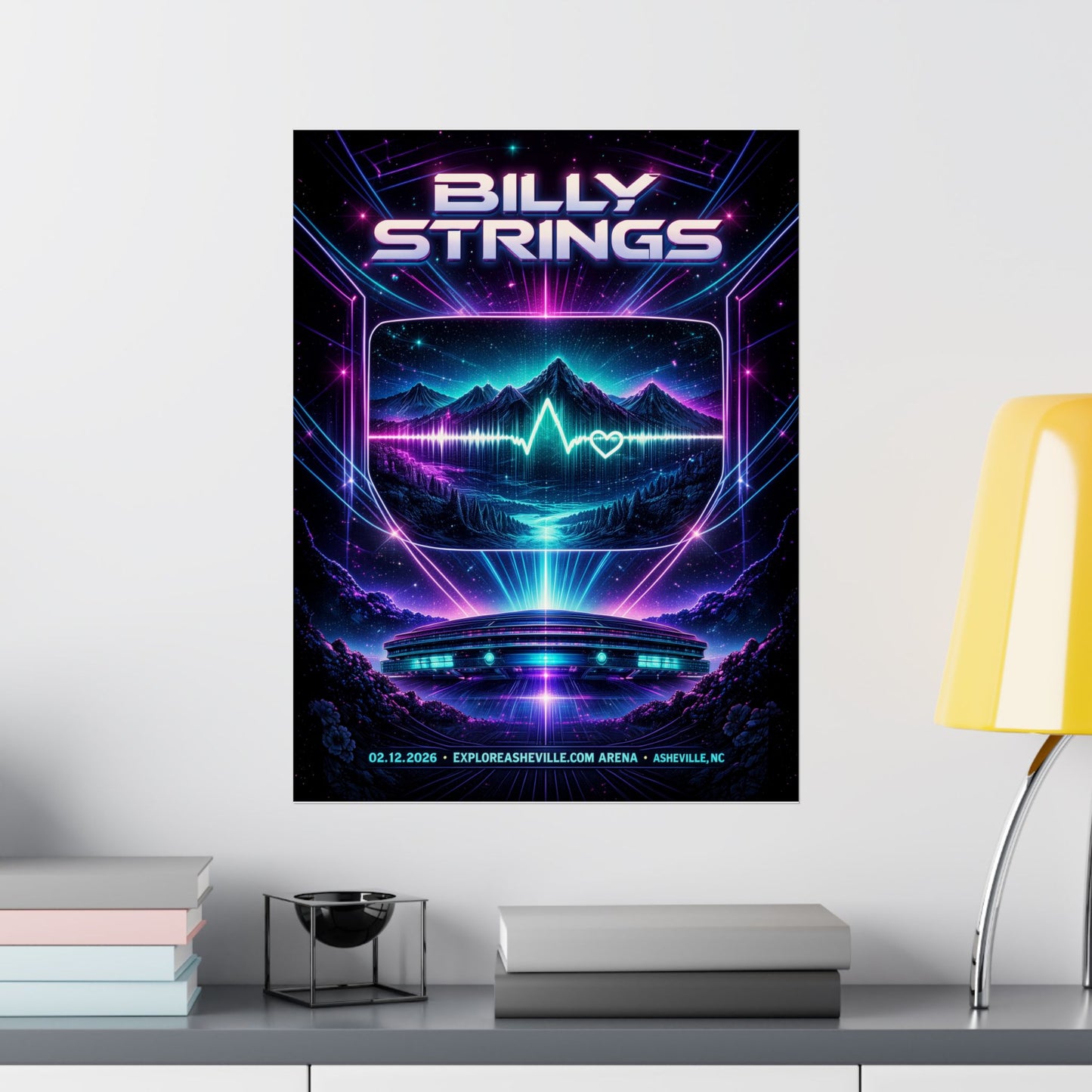 Billy Strings | 02/12/2026 | Asheville, NC | Concert Poster  | N4