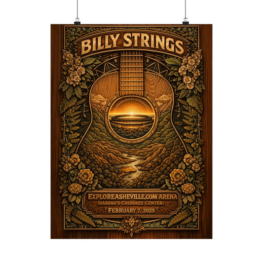 Billy Strings | 2/7/25 | Asheville, NC | Concert Poster  | N1