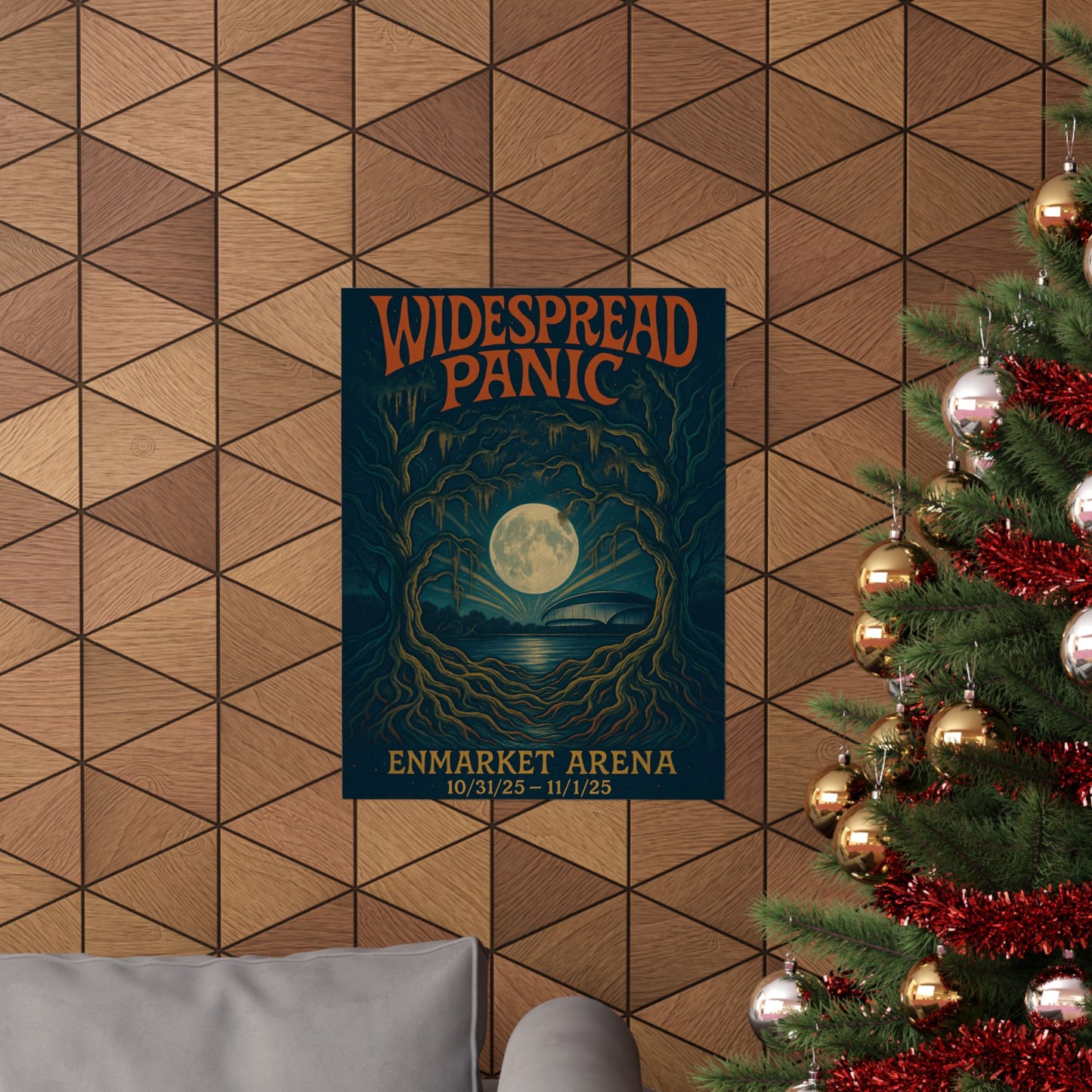 Widespread Panic Enmarket Arena Savannah Halloween 2025 Concert Poster Art Print | Variant 1