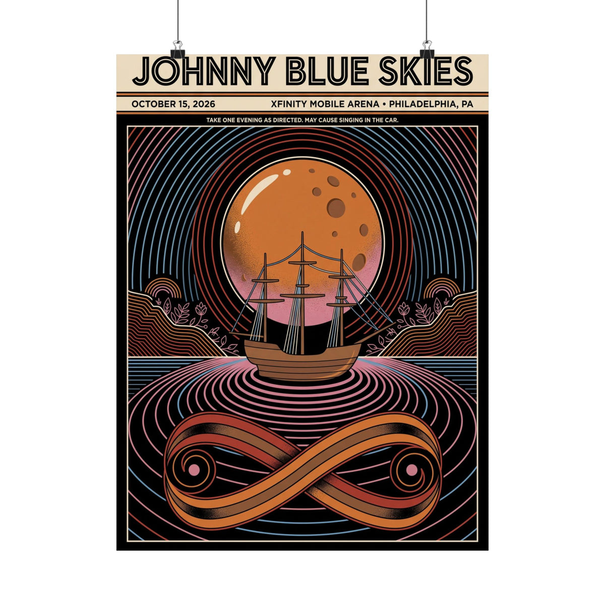 Johnny Blue Skies | October 15, 2026 | Philadelphia, PA | Concert Poster