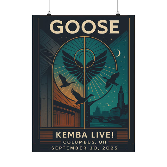 Goose Columbus Concert Print | September 30, 2025 | KEMBA Live! | Variant 1
