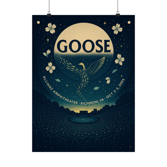 Goose Richmond Concert Poster | October 2-3, 2025 | Allianz Amphitheater | Variant 2