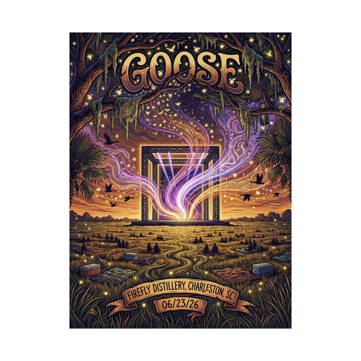 Goose  | 06/23/26 | Charleston, SC | Concert Poster  | N1