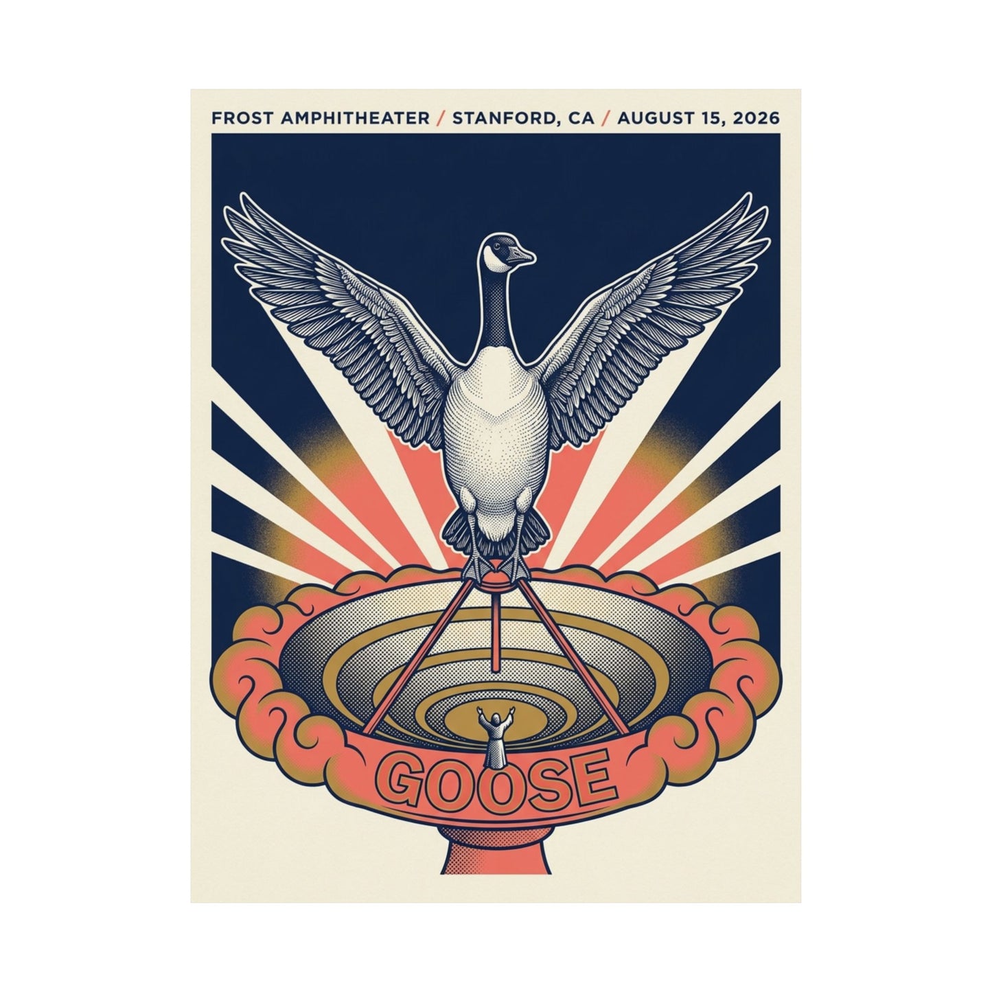 Goose | August 15, 2026 | Stanford, CA | Concert Poster
