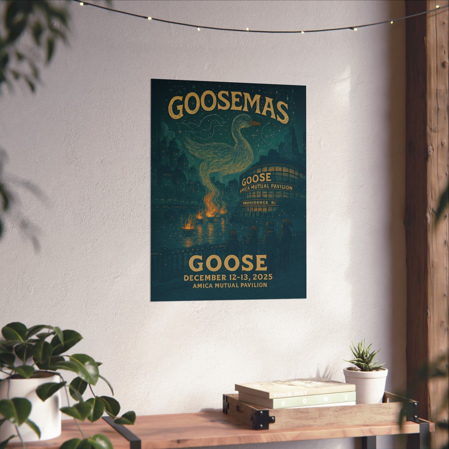 Goose Goosemas 2025 | Amica Mutual Pavilion | Providence, RI | December 12-13, 2025 | Concert Poster | Variant 1