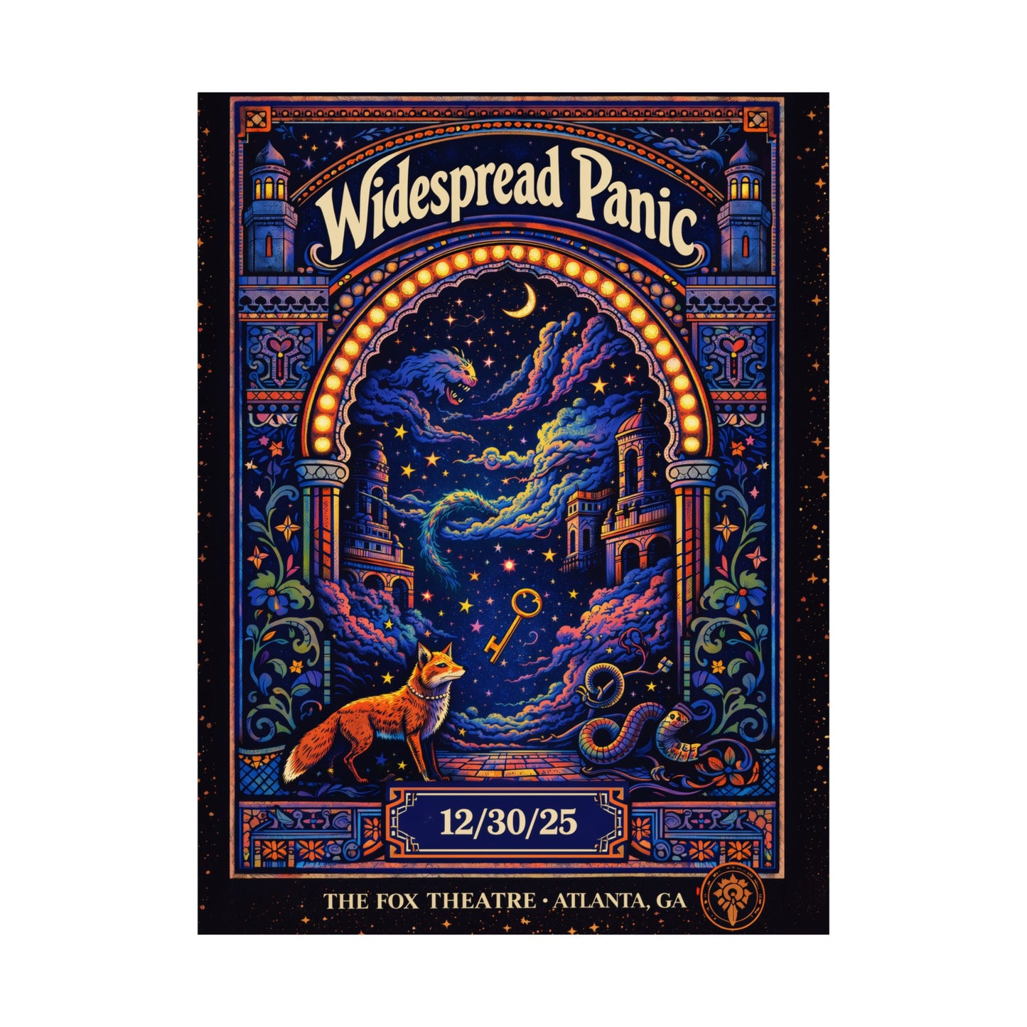 Widespread Panic | 12/30/25 | Atlanta, GA | Concert Poster  | N2