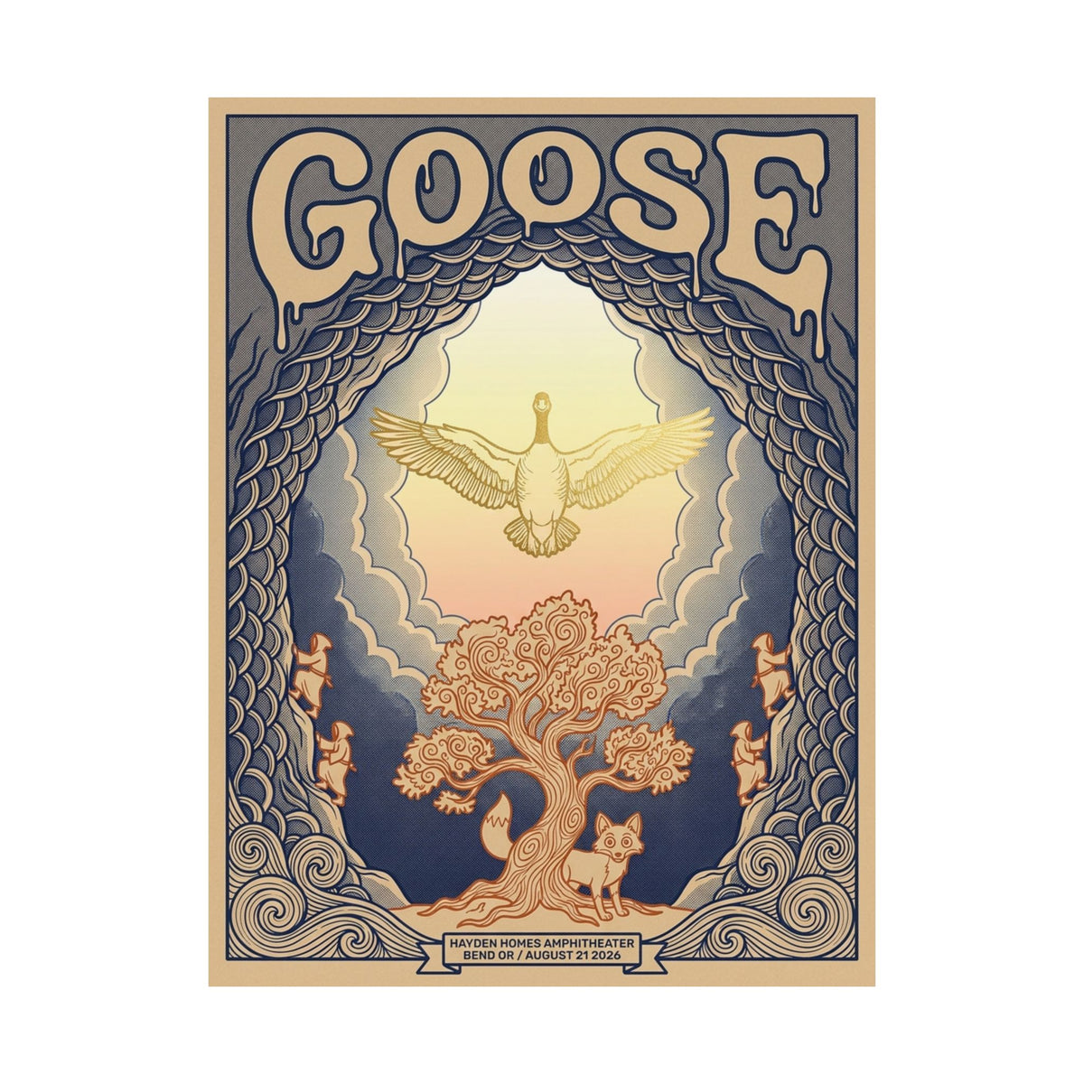 Goose | August 21, 2026 | Bend, OR | Concert Poster