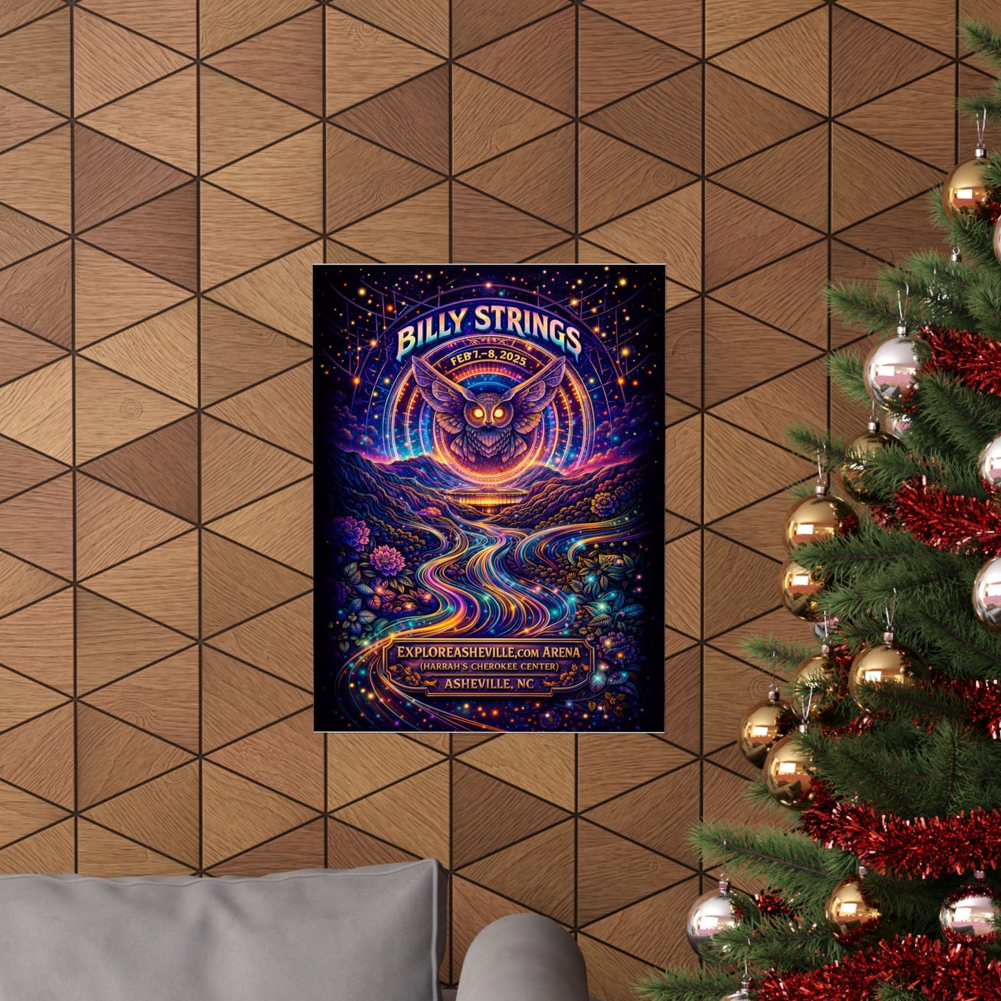 Billy Strings | 2/7/25 - 2/8/25 | Asheville, NC | Concert Poster  | Weekend 1 V2