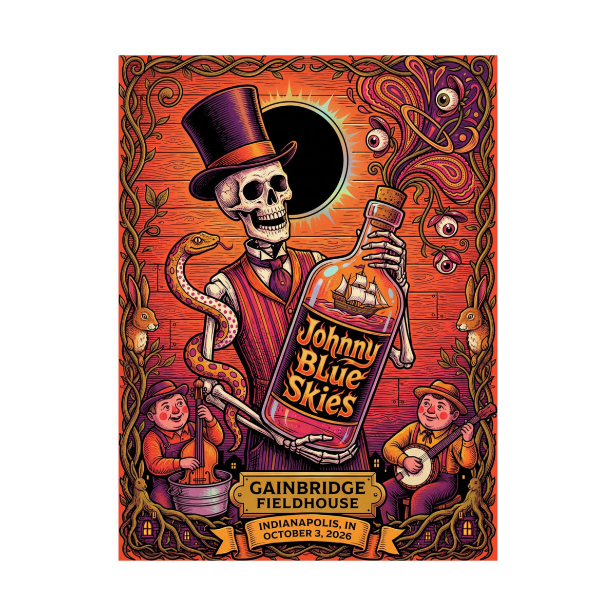 Johnny Blue Skies | October 3, 2026 | Indianapolis, IN | Concert Poster