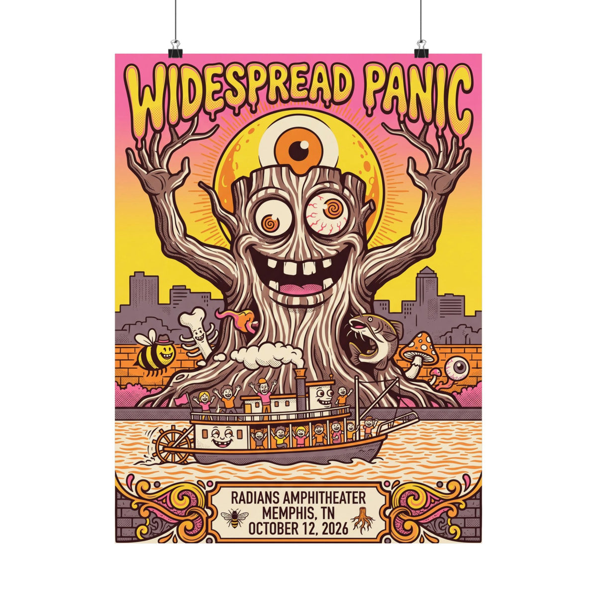 Widespread Panic | October 12, 2026 | Memphis, TN | Concert Poster