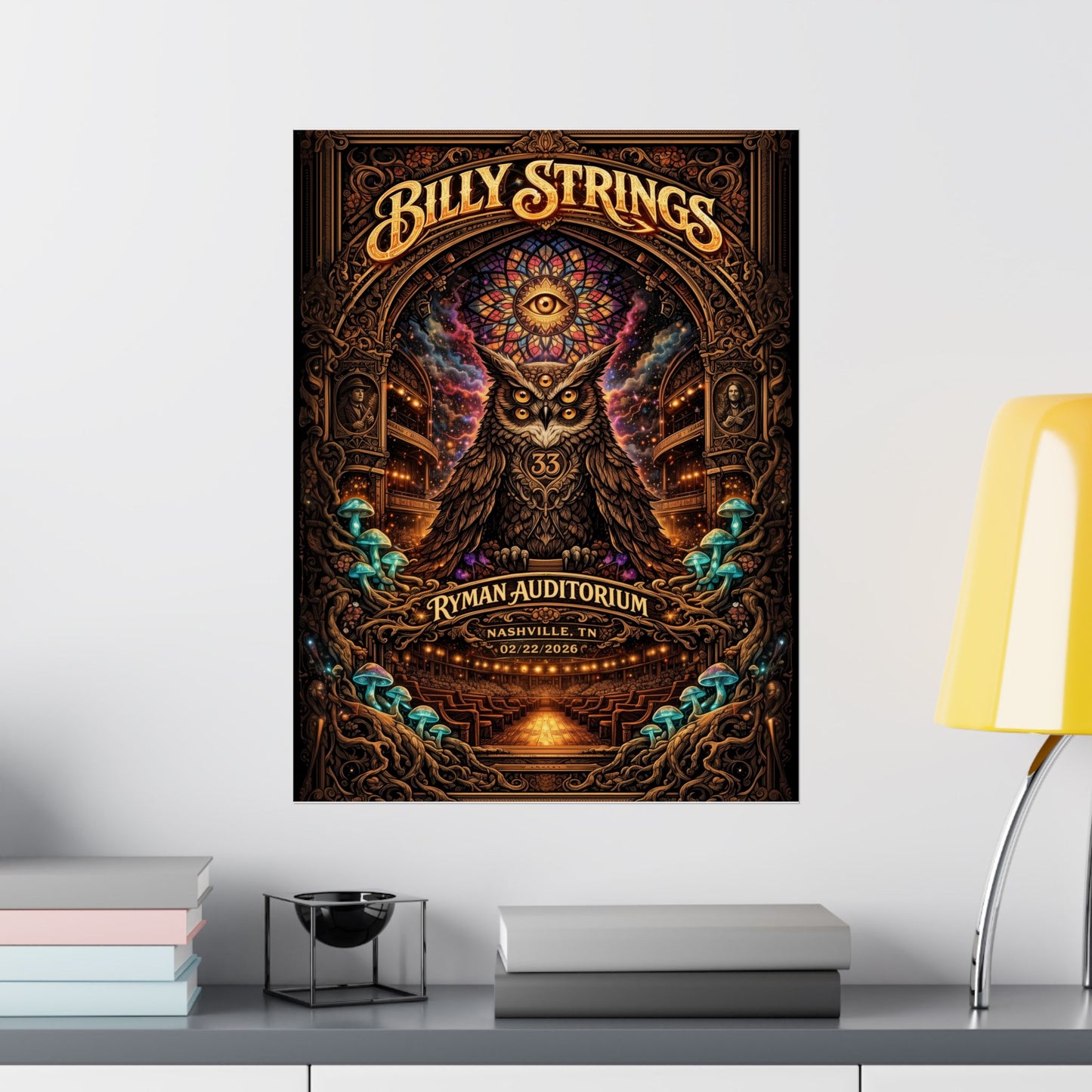 Billy Strings | 02/22/2026 | Nashville, TN | Concert Poster  | V1