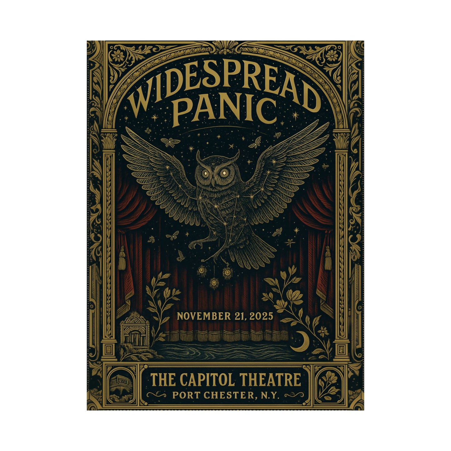 Widespread Panic Capitol Theatre Concert Print | November 21, 2025 | Port Chester