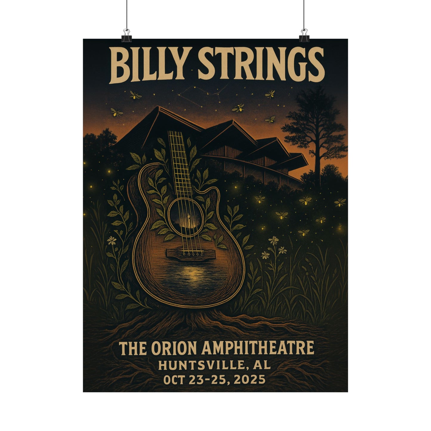 Billy Strings Huntsville | October 23-25, 2025| The Orion Amphitheatre | Variant 3