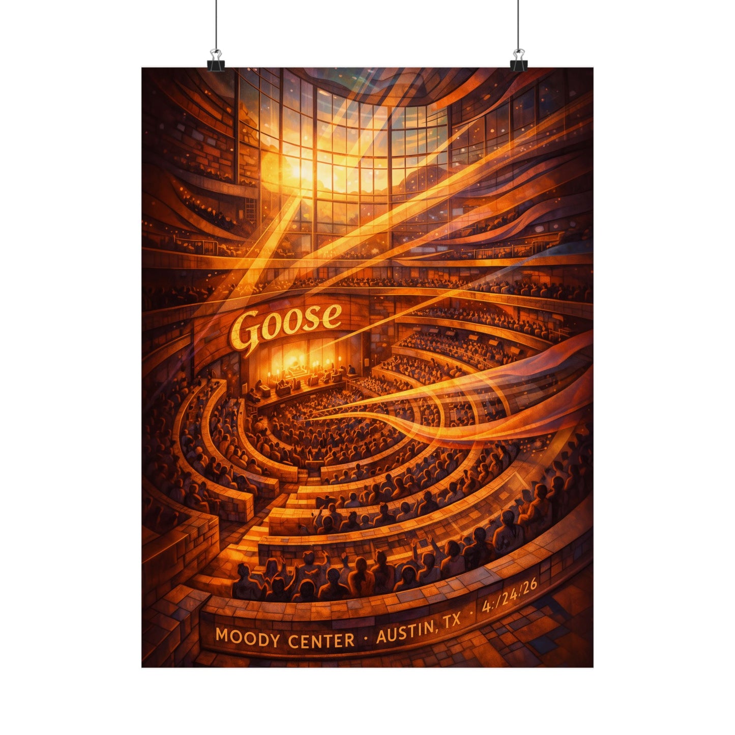 Goose  | 4/24/26 | Austin, TX | Concert Poster  | V2