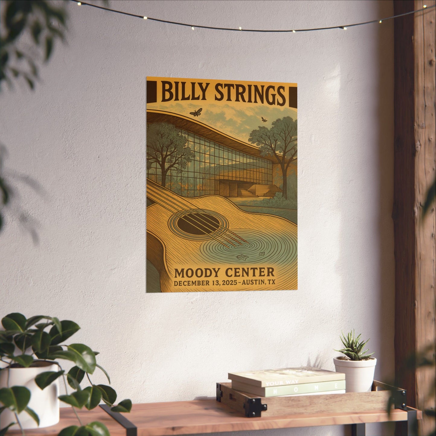 Billy Strings  Austin, TX | December 13, 2025| Moody Center | Concert Poster | Variant 1