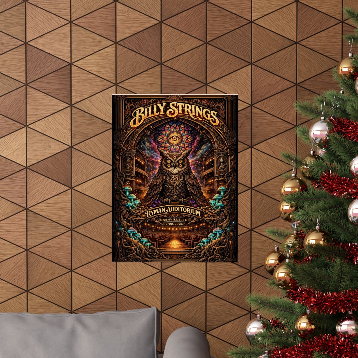 Billy Strings | 02/22/2026 | Nashville, TN | Concert Poster  | V1