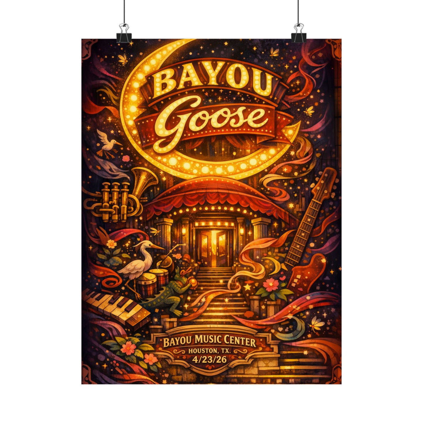 Goose  | 4/23/26 | Houston, TX | Concert Poster  | V2