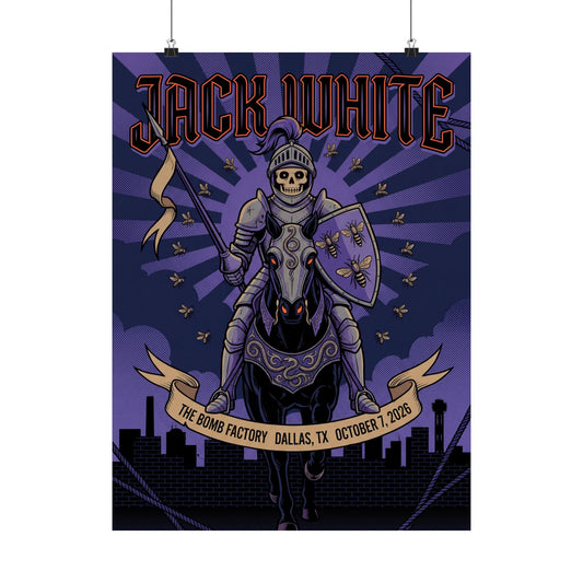 Jack White | October 7, 2026 | Dallas, TX | Concert Poster