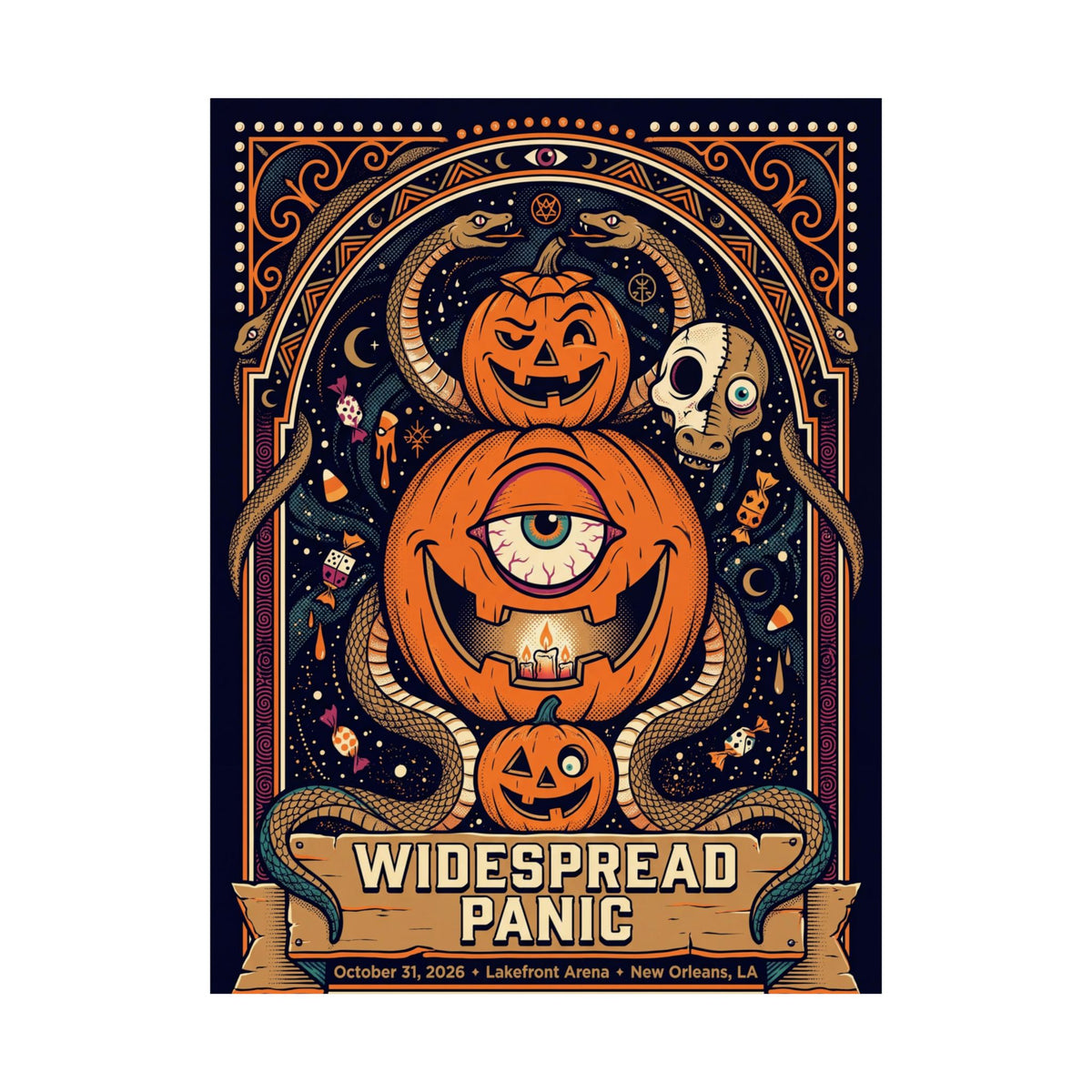 Widespread Panic | October 31, 2026 | New Orleans, LA | Concert Poster