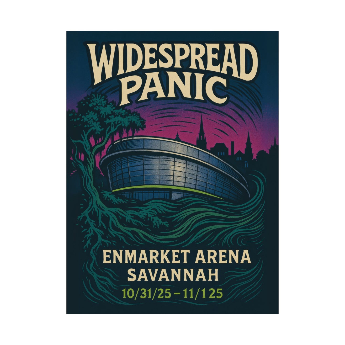 Widespread Panic Savannah Enmarket Arena Halloween 2025 | Variant 3