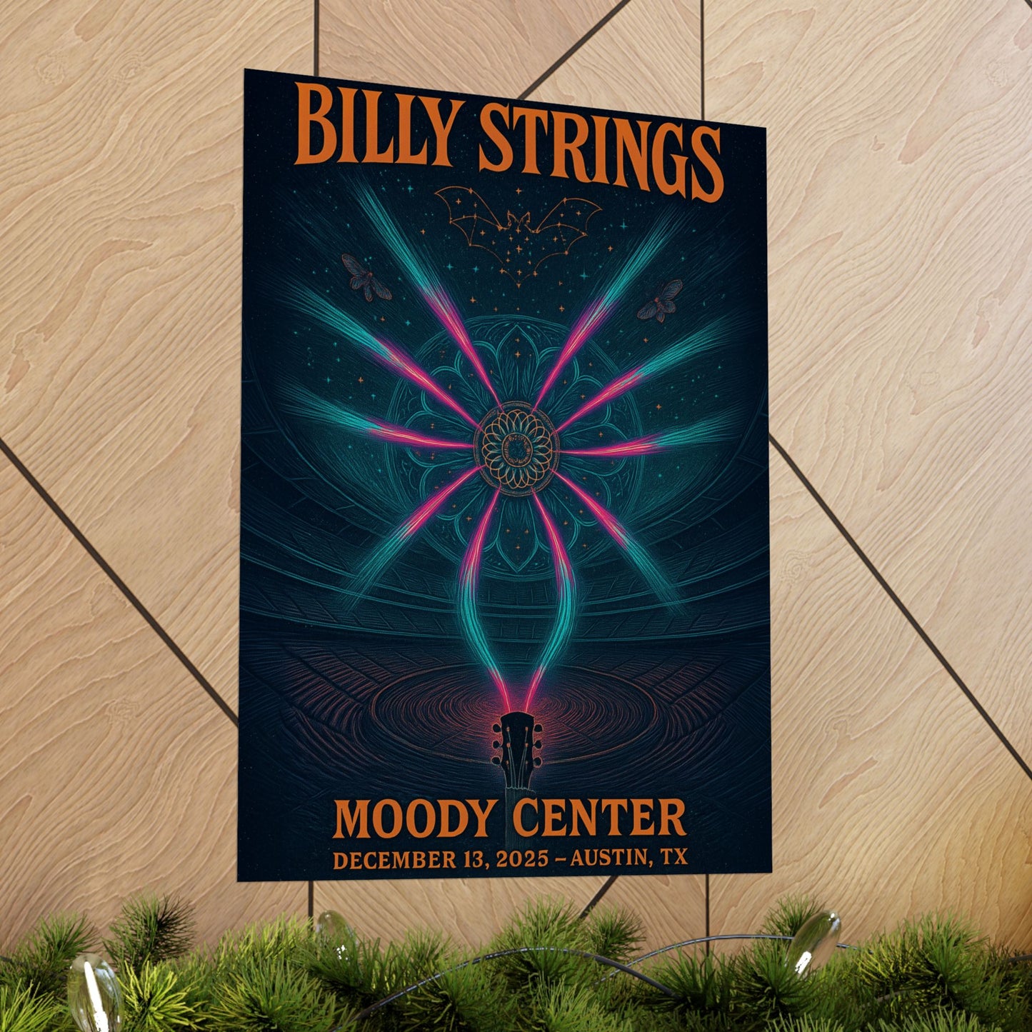 Billy Strings  Austin, TX | December 13, 2025| Moody Center | Concert Poster | Variant 3