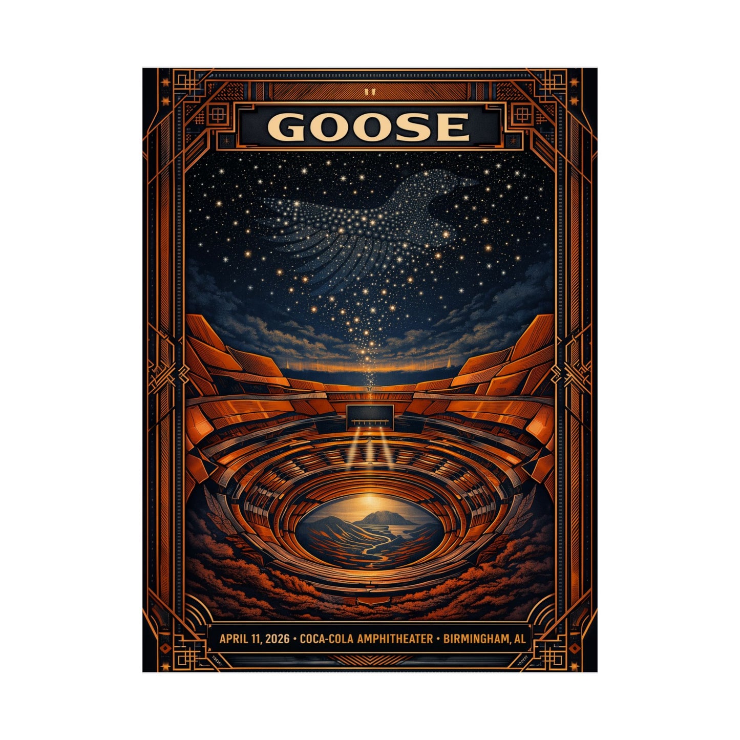 Goose  | 4/11/26 | Birmingham, AL | Concert Poster  | V2