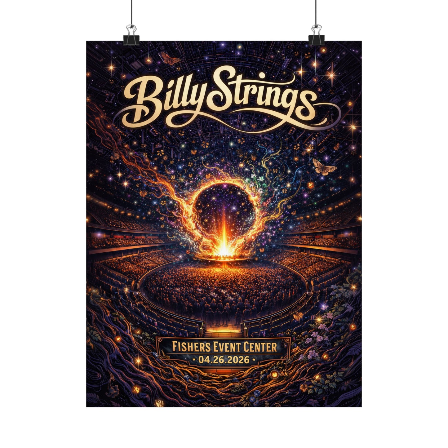 Billy Strings | 04/26/2026 | Fishers, IN | Concert Poster  | N3