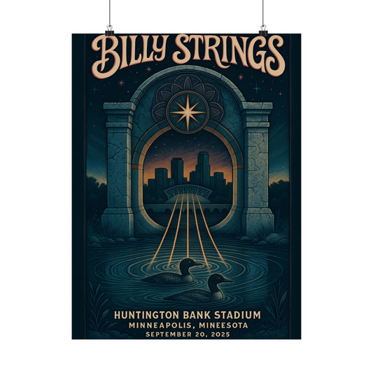 Billy Strings Minneapolis | Huntington Bank Stadium | September 20, 2025 | Limited Edition Concert Print