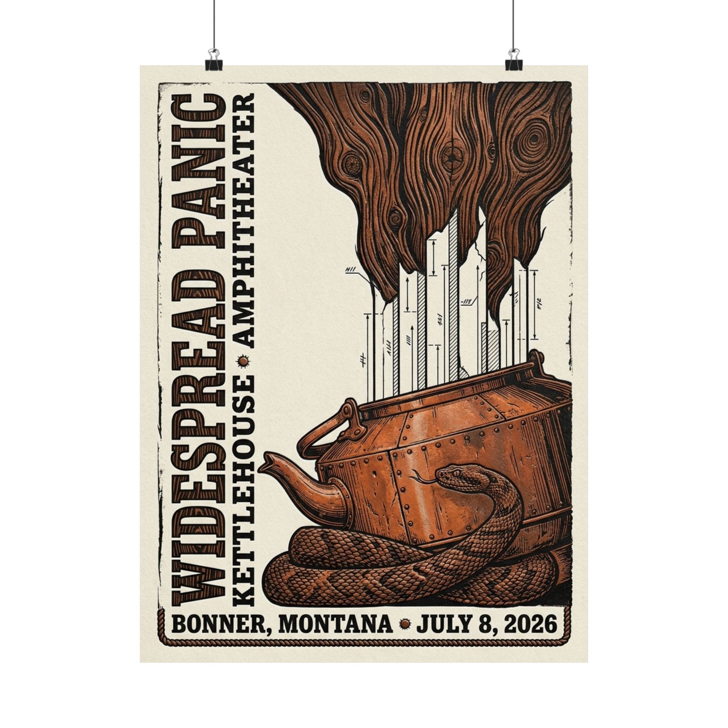 Widespread Panic | 07/08/26 | Bonner, MT | Concert Poster
