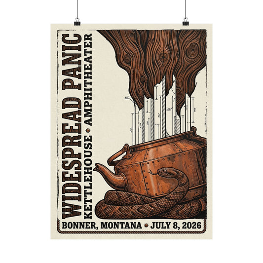 Widespread Panic | 07/08/26 | Bonner, MT | Concert Poster