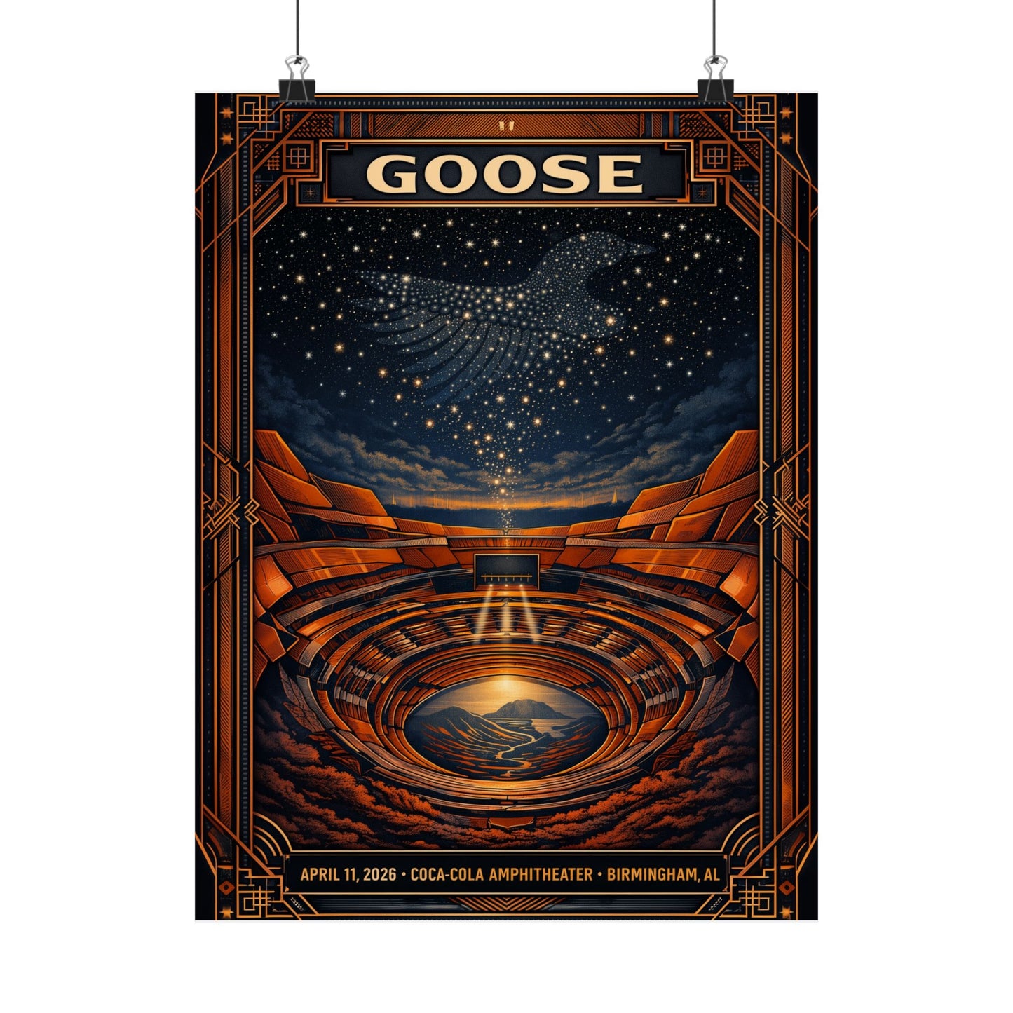 Goose  | 4/11/26 | Birmingham, AL | Concert Poster  | V2