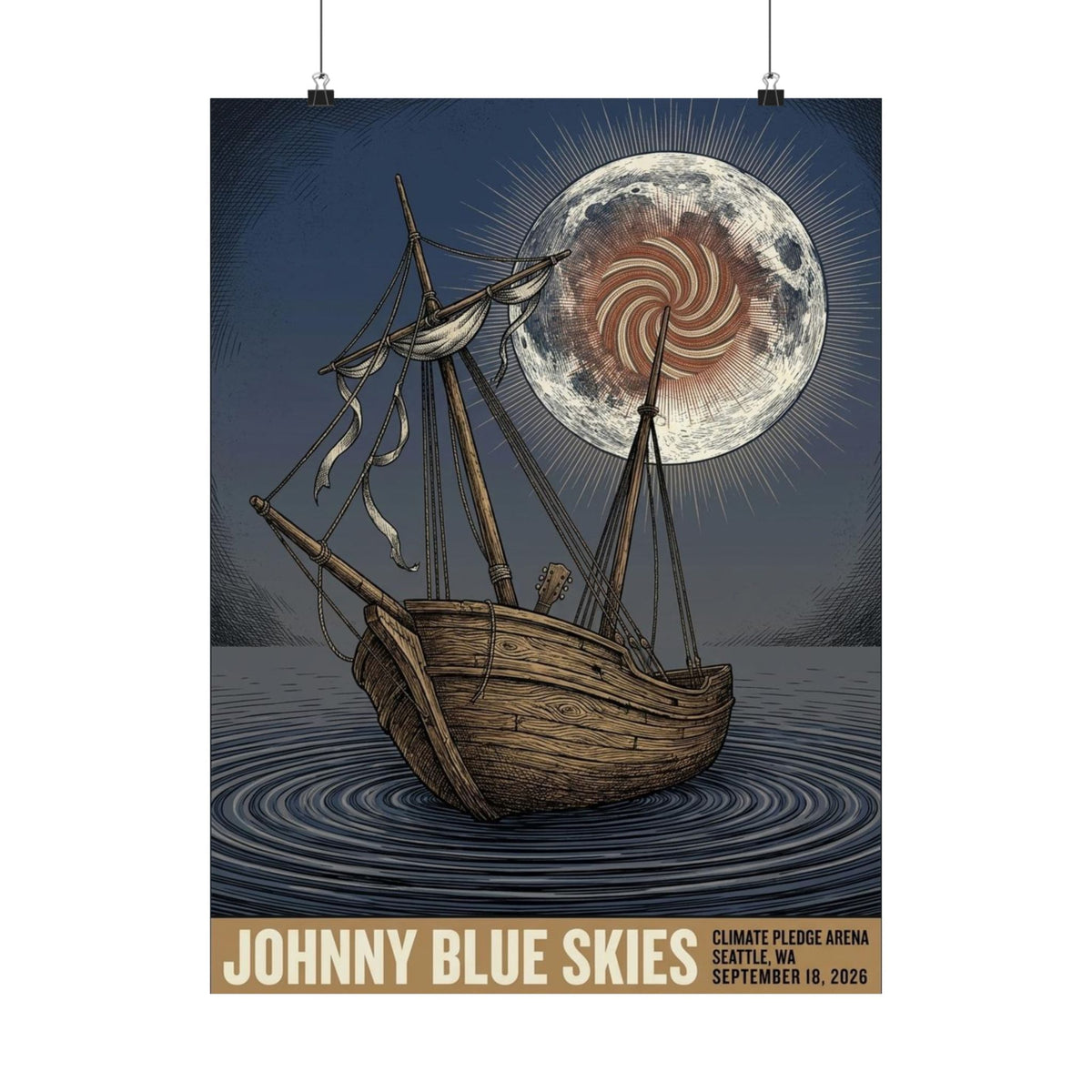 Johnny Blue Skies | September 18, 2026 | Seattle, WA | Concert Poster