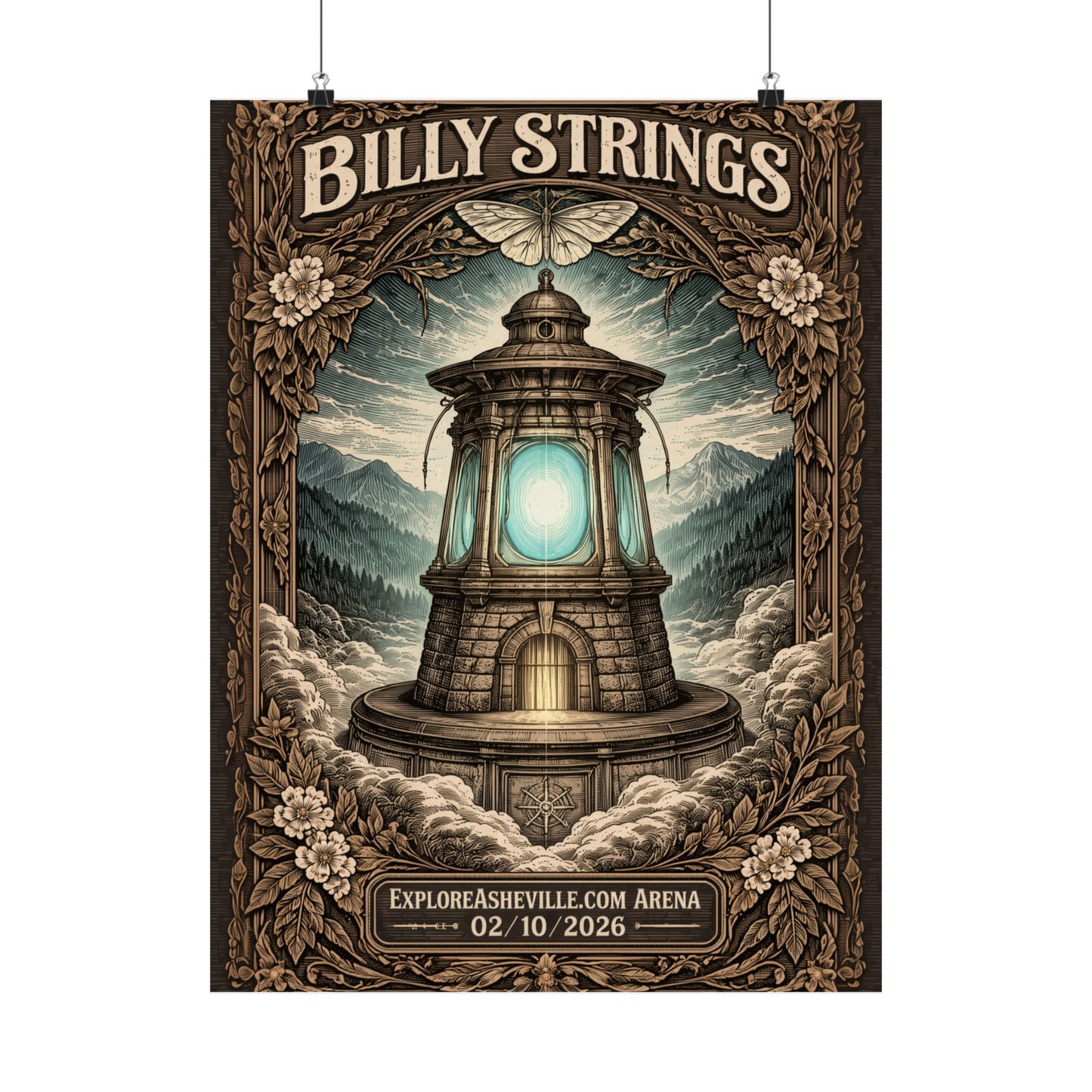 Billy Strings | 02/10/2026 | Asheville, NC | Concert Poster  | N2