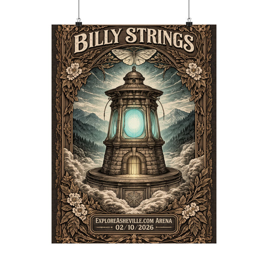 Billy Strings | 02/10/2026 | Asheville, NC | Concert Poster  | N2