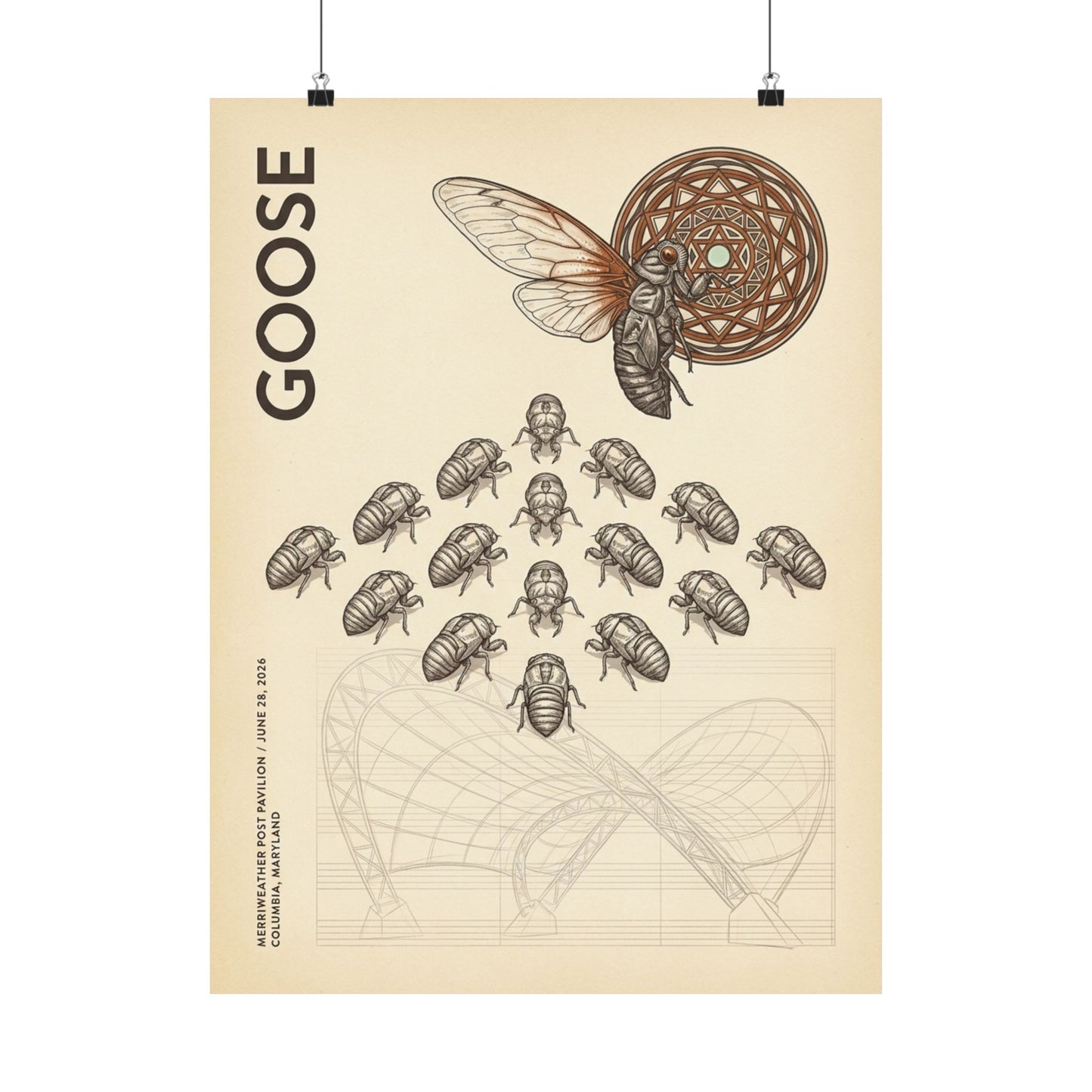 Goose  | 06/28/26 | Columbia, MD | Concert Poster  | V2