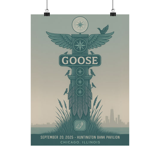 Goose Chicago September 20, 2025 | Huntington Bank Pavilion | Concert Poster | Variant 3